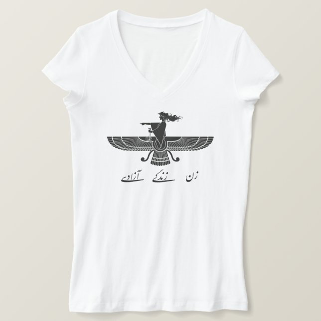 WomanLifeFreedom T Shirt (Design framsida)