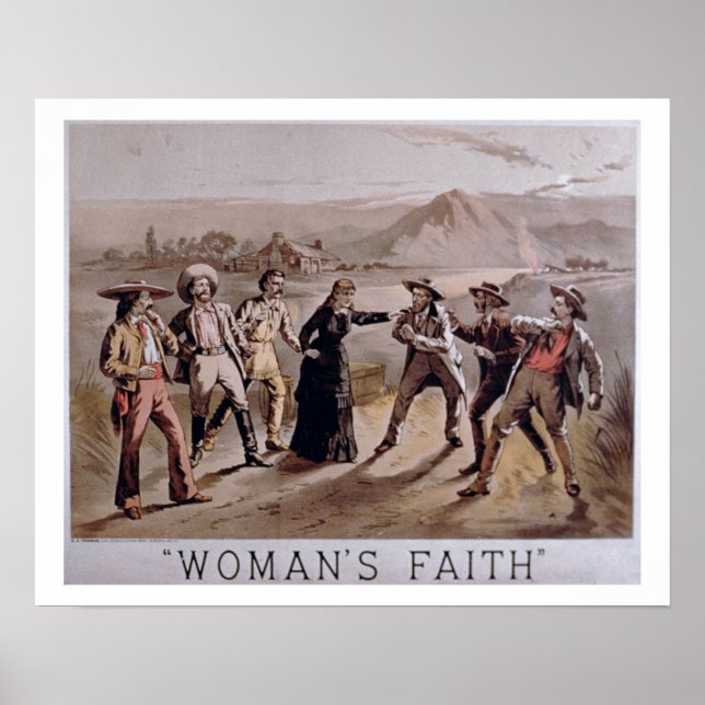 "Womans Faith" (färg litho) Poster (Framsidan)