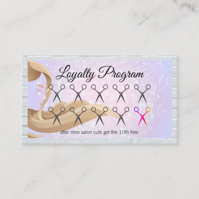 Womans Hair | saxar Slår kort | Brickmätare (Framsida)