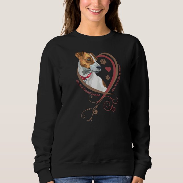 Womans Jack Russell Terrier Parson Russell Terrie T Shirt (Framsida)