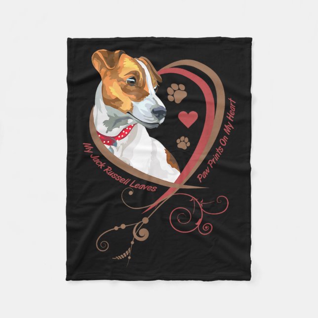 Womans Jack Russell Terrier Shirt Parson Russell T Fleecefilt (Framsidan)