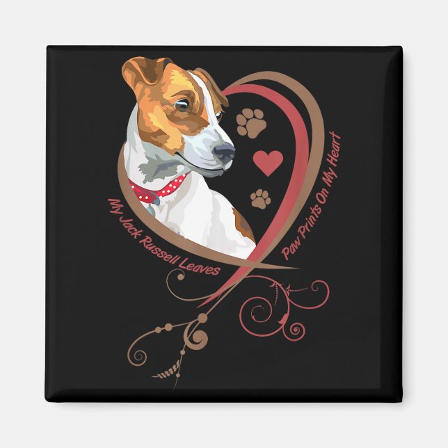 Womans Jack Russell Terrier Shirt Parson Russell T Magnet (Framsidan)