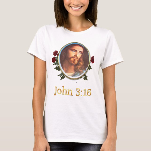 Womans John 3:16 T Shirt (Framsida)