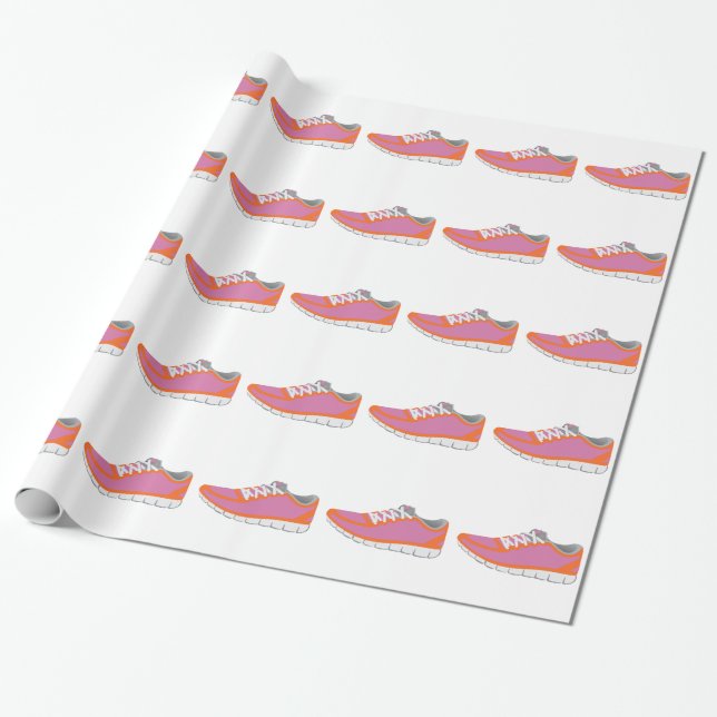 WOMANS RUNNING SHOE PRESENTPAPPER (Utrullad)