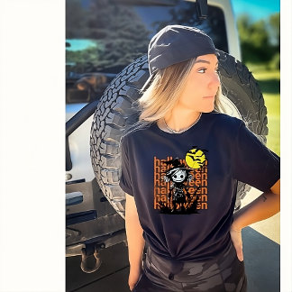 Womans taloky Funny Retro Halloween Fågelskrämma T T Shirt