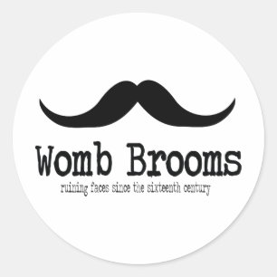 Womb Brooms Runt Klistermärke