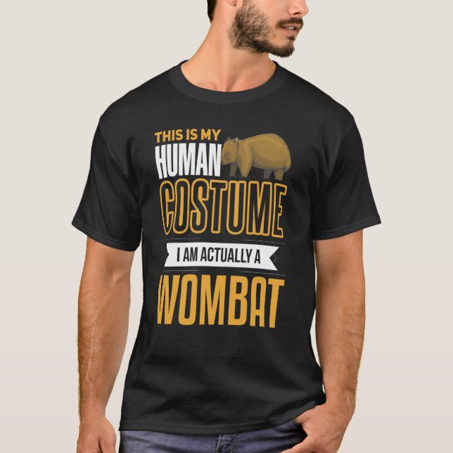 Womba I'm a Wombat Costume Animal Wombat T Shirt (Framsida)