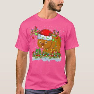 Wombat Älskare Matching Santa Lighting Wombat Kris T Shirt