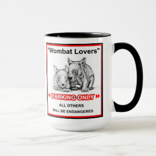 Wombat älskaremugg mugg