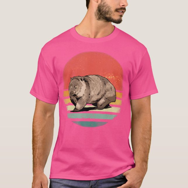 Wombat Animal Wombat Älskare T Shirt (Framsida)