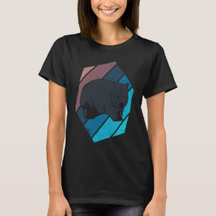 Wombat Artsy Stil Rodent Animal Wildlife Nature T Shirt