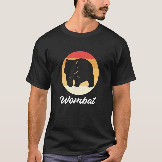 Wombat at Sunset Zookeeper T Shirt (Framsida)