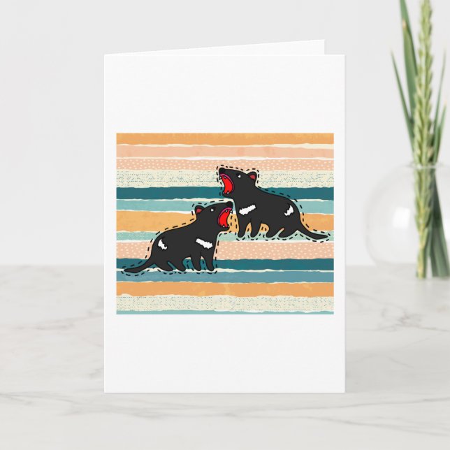 Wombat Australia Cute Animals Kort (Framsida)