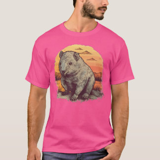 Wombat Australian Stuffed Wombat Animal Marsupials T Shirt