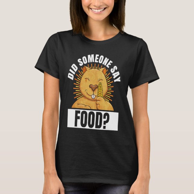 Wombat behöver mat Quote Cute Rodent Animal T Shirt (Framsida)