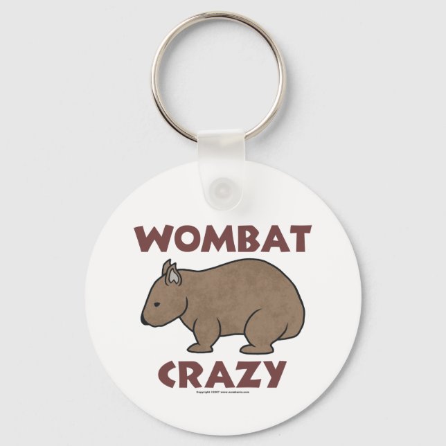 Wombat Crazy III Nyckelring (Framsida)