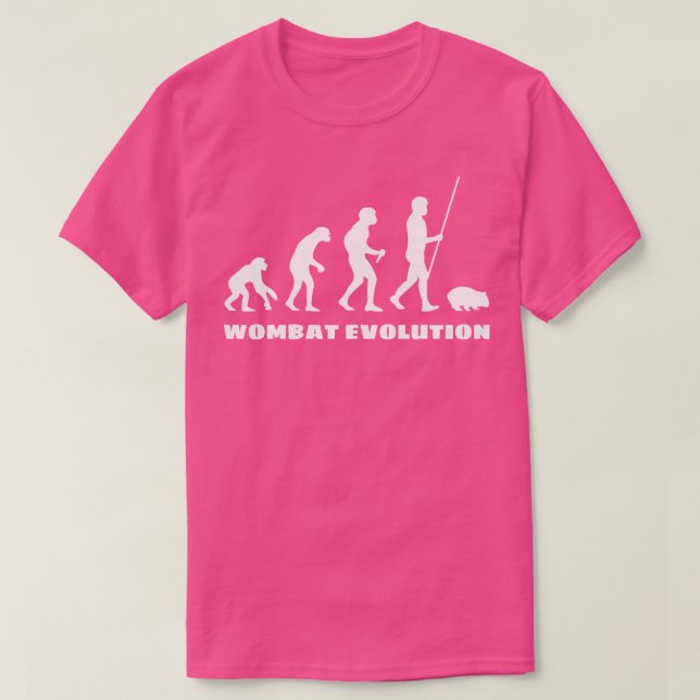 Wombat Evolution T Shirt (Design framsida)