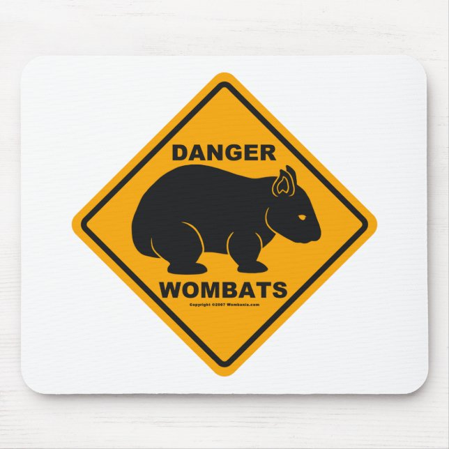 Wombat faravägmärke musmatta (Framsidan)