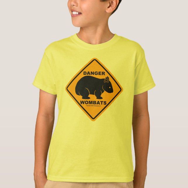 Wombat faravägmärke tee (Framsida)