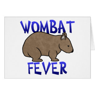 Wombat feber II Hälsningskort