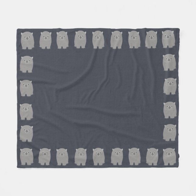 Wombat Fleece Blanket (Framsidan (Horisontell))
