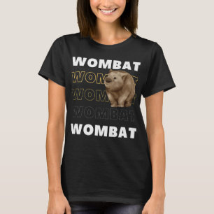Wombat Funny Animal Zoo Australia presenterar T Shirt