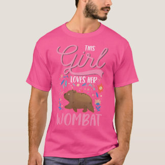 Wombat Girl T Shirt