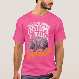 Wombat Human Funny Wildlife Idea T Shirt