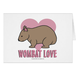 Wombat kärlek II Hälsningskort