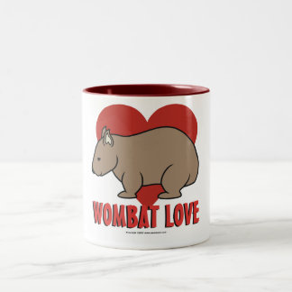 Wombat kärlek Två-Tonad mugg
