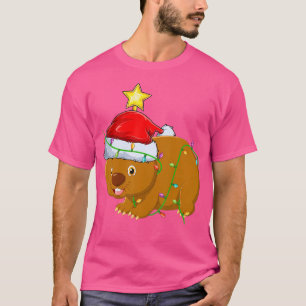 Wombat Lighting Julafton Träd Matching Wombat Chri T Shirt