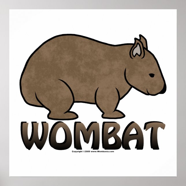 Wombat Logotyp II Poster (Framsidan)