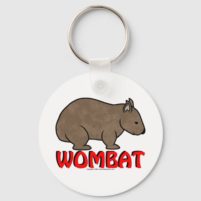 Wombat Logotyp Nyckelring (Framsida)