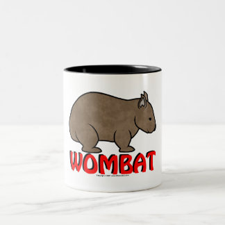 Wombat logotyp Två-Tonad mugg