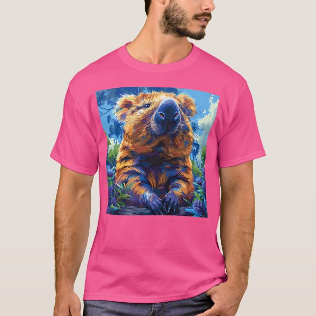 Wombat Lövs Colorful T Shirt (Framsida)