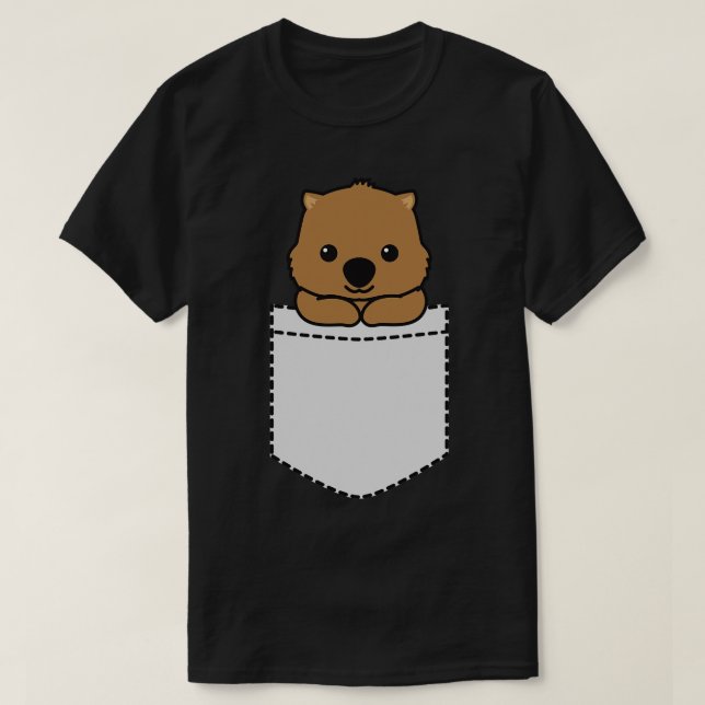 Wombat Pocket T Shirt (Design framsida)
