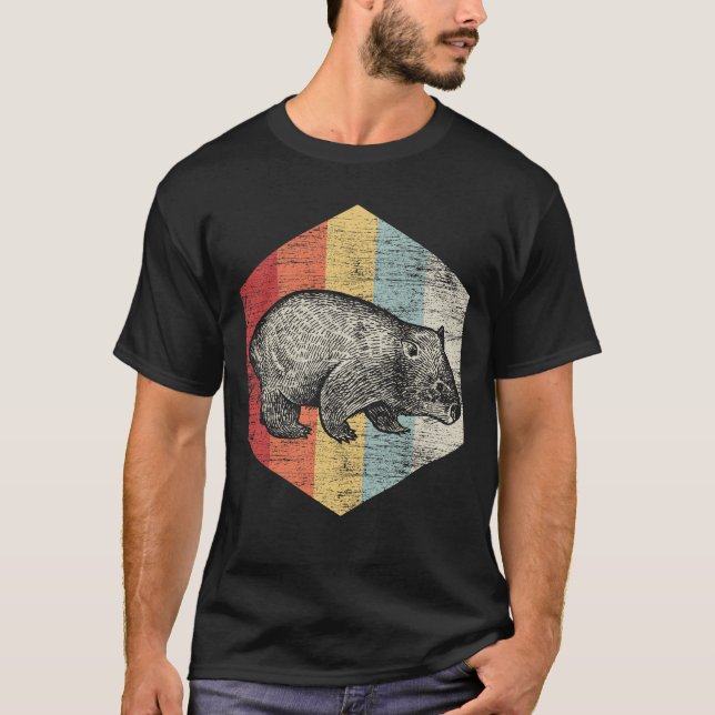 Wombat Polygon T Shirt (Framsida)
