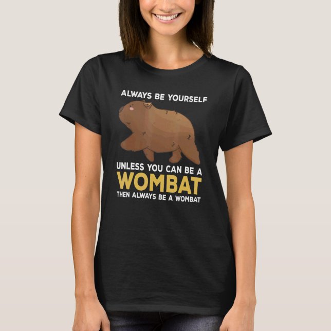 Wombat Say Wombat Costume T Shirt (Framsida)
