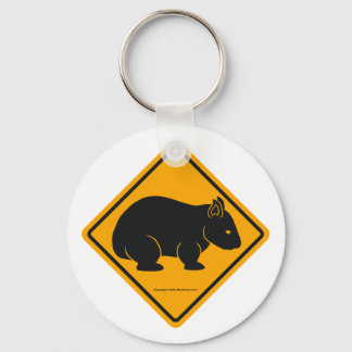 Wombat-tecken (ingen text) nyckelring