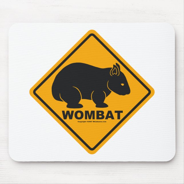 Wombat undertecknar musmatta (Framsidan)