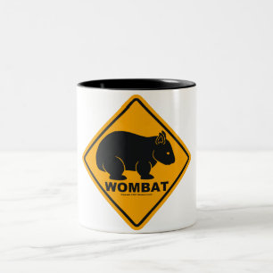 Wombat undertecknar Två-Tonad mugg