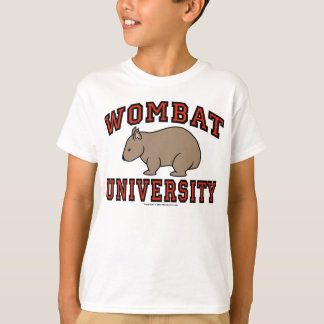 Wombat universiteten t shirt