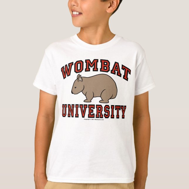 Wombat universiteten t shirt (Framsida)