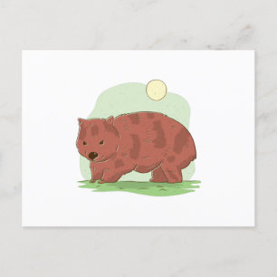 Wombat Vykort