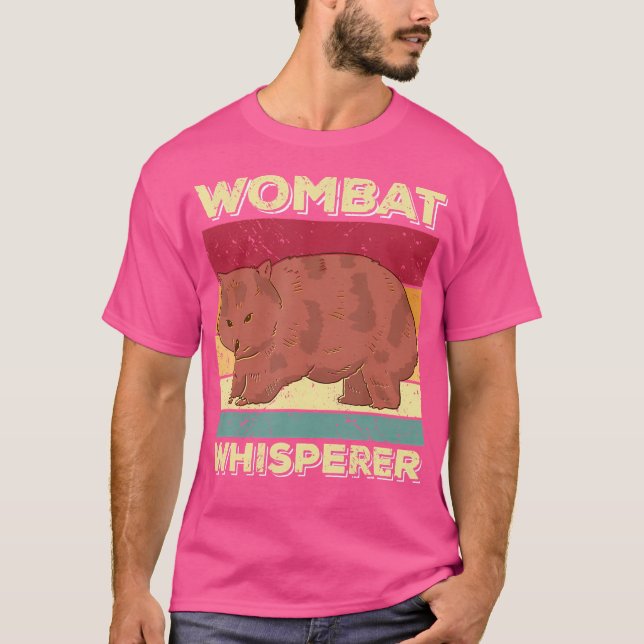 Wombat Whisperer Funny Wombat Say T Shirt (Framsida)