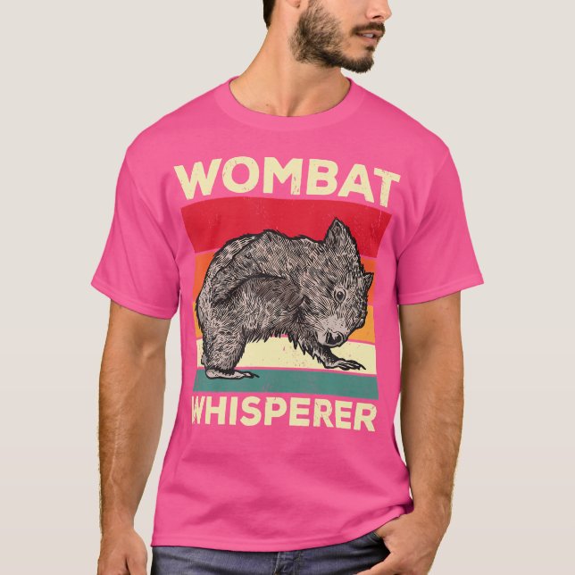 Wombat Whisperer Funny Wombat Say T Shirt (Framsida)