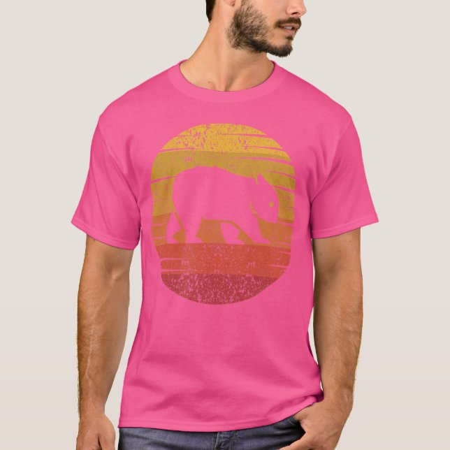 Wombat Wombat Animal Zookeeper T Shirt (Framsida)