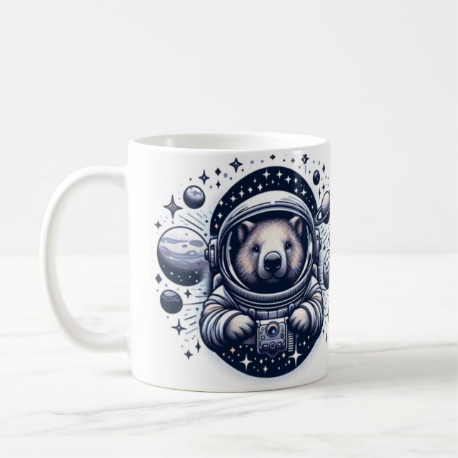 Wombat Wonderland Mugg" Kaffemugg (Vänster)
