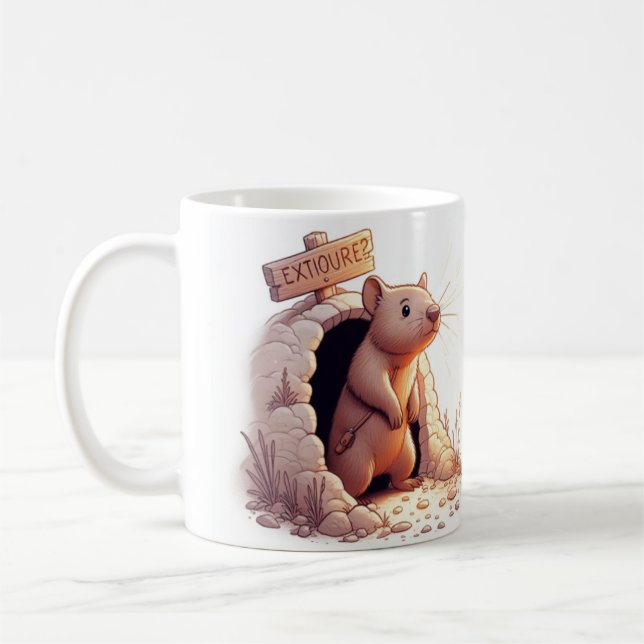Wombat Wonderland Mugg" Kaffemugg (Vänster)