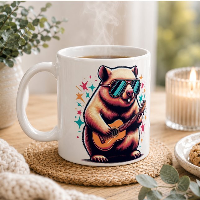 Wombat Wonderland Mugg”, Kaffemugg (Wombat Wonderland Mug” Coffee Mug)